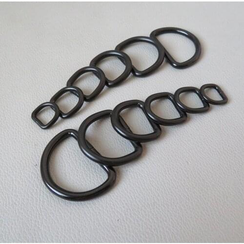 10Pcs/Lot Durable Metal D Ring Buckle Strap Belt Loop For Bag Backpack Pet Cat Dog Collar Leash Clasp Cloth Sewing DIY Accessory