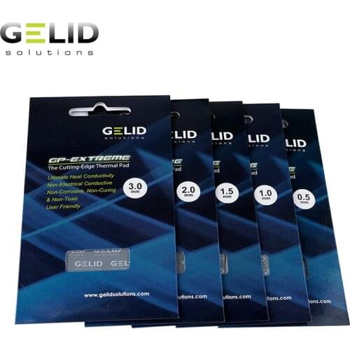 GELID Heat Dissipation Silicone Pad Notobook Thermal Mat For North South Bridge 12W/mk 80x40mm 0.5mm/1.0mm/1.5mm/2.0mm/3.0