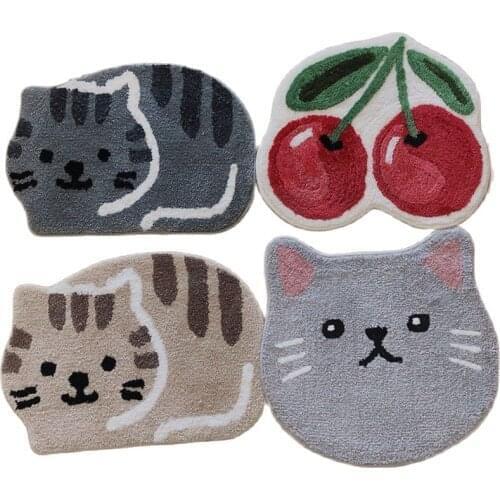 Nordic High-Quality Plush Carpet Entrance Door Mat Kitchen Mat Non-Slip Rubber Sole Bathroom Mat Water Absorption Bathroom Rug