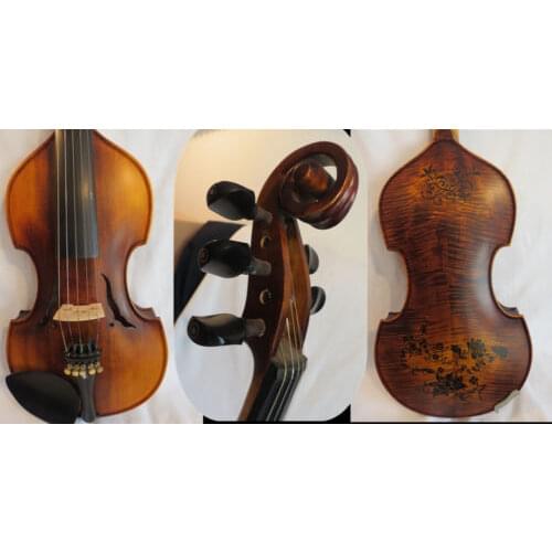 Baroque style SONG profession Maestro drawing 5 strings violin 4/4 #11061