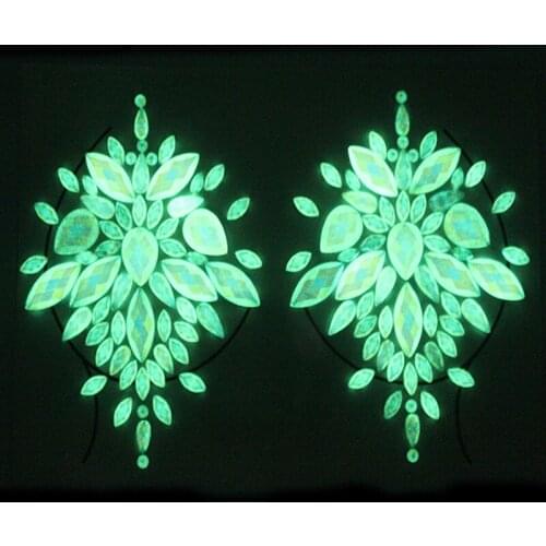 Luminous 3D Face Crystal Jewels Tattoo Sticker Women Face Body Gems Festival Adornment Party Beauty Makeup Stickers