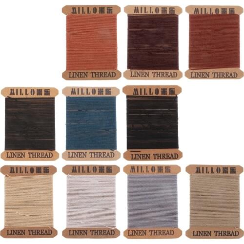 1 Piece Waxed Linen Thread Leather Canvas Craft Sewing Tools Multi-color DIY Hand Stitching 6 Meters