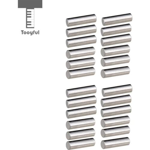 Tooyful 24pcs Alnico 5 Humbucker Pickup Polepiece Pickup Magnet Slug Rods for Electric Guitar Parts 15mm+18mm