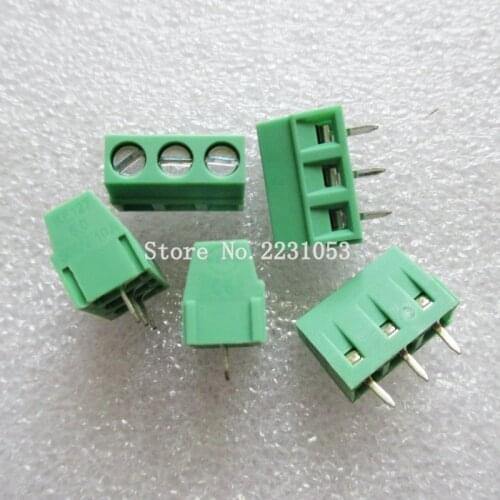 10PCS/LOT Terminals KF127-5.0-3P KF127-3P 300V 10A Screw 3Pin 5.0mm Straight Pin PCB Screw Terminal Block Connector 26-14A WG