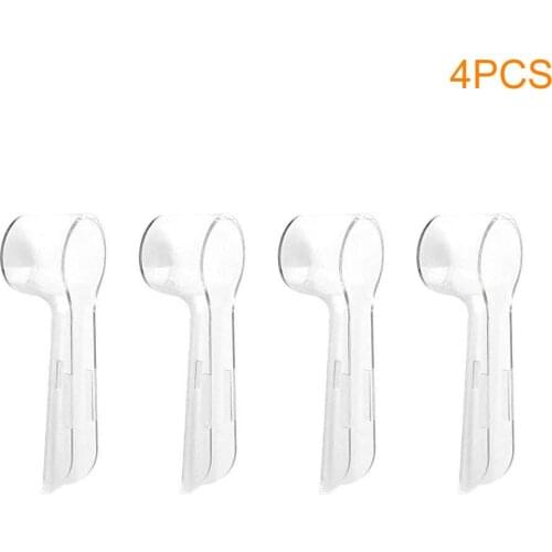 4pcs ABS Storage Holder Protective Cover Hygienic Washable Dustproof Transparent Electric Toothbrush Head Accessories For Oral B