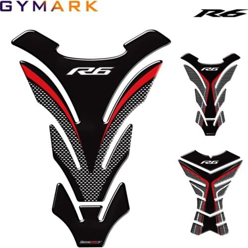 3D Motorcycle Tank Pad Protector For Yamaha R6 YZF-R6 1998-2018 Tank Decal Stickers 2009, 2010, 2015, 2017