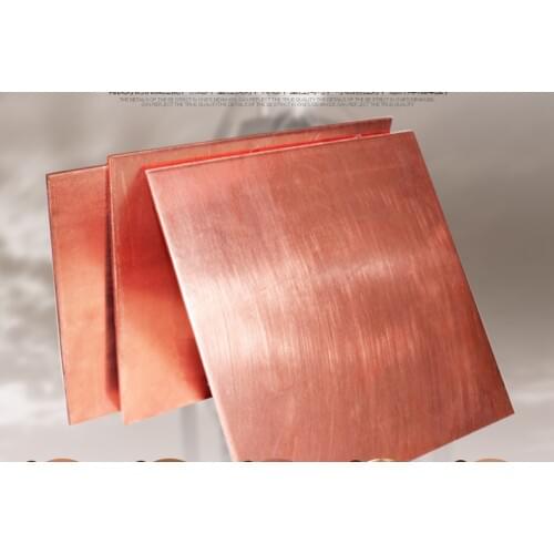 Good Thermal Conductivity 200*200*3.0mm T2 Copper Plate Copper Sheet Red Conductive Copper Plate laser Processing Thermal Pad