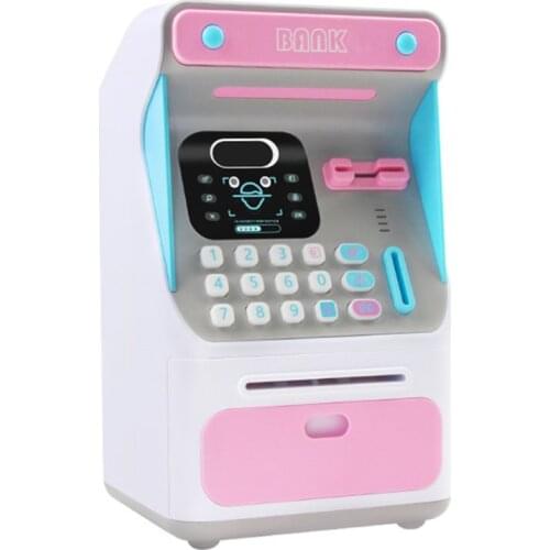 Mini ATM Money Bank with Electronic Lock Face Recognition For Kids Teens Boys