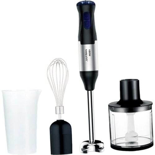 4 in 1 Immersion Hand Blender Mixer with Chopper Mixing Beaker Kit BPA-Free