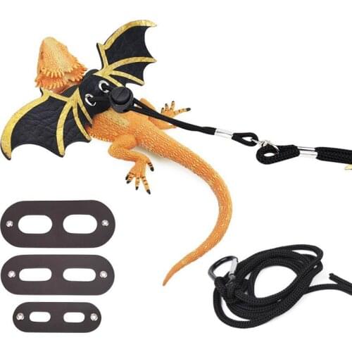 Adjustable Reptile Pet Lizard Harness Leash Bird Parrot Mouse Hamster Ferrets Rat Pet Pig Leash Reptile Cosplay Harness