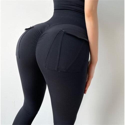 Push Up Sports Leggings Naked-Feel Fabric Gym Leggings Women High Waist Yoga Pants Fitness Workout Pant Push Up Tights