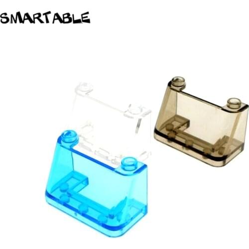 Smartable Windscreen 2x4x2 Building Block MOC Car Window Parts Brick Toys For Kids Compatible Major Brands City 3823 20pcs/lot