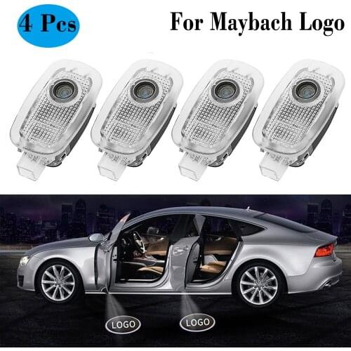 LED Car Door Welcome Light for Maybach Emblem Laser Projector Courtesy Ghost Ambient Lamp for Benz W221 S Class 2006-2013