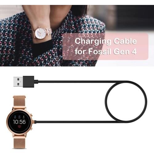 FIFATA Charging Base USB Charger Data Cable For Fossil Gen4 5 / Emporio Armani / Skagen Falster2 / Misfit Vapor2 Watch Bracelet