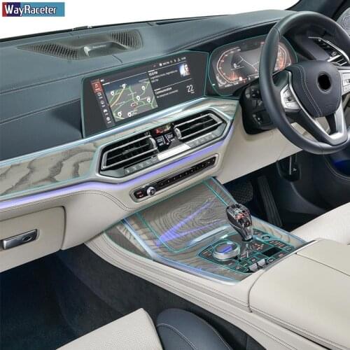Car Interior Central Console Gear Dashboard Panel Navigation Screen Protective Film For BMW X7 G07 2020 2021 M50i M50d Alpina