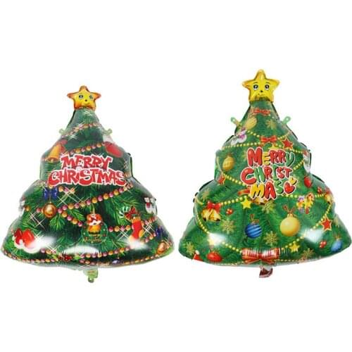 1pc 78*60cm Christmas Tree Foil Balloon Aluminum Baloon Children Kids Gift Christmas New Year Party Decoration Home Decor