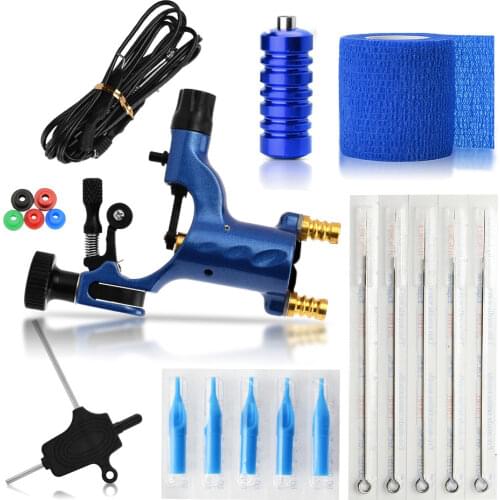 1pc Fashion Tattoo Exquisite Workmanship Tattoo Kit Equipment Tattoo Machine 5 Needles Tattoo Tool Set Tattoo Pen Maquiagem Tool