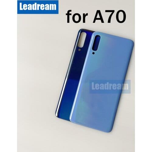 10Pcs Original Battery Back Cover Rear Door for Samsung Galaxy A70 Back Housing Glass Cover With Camera Lens
