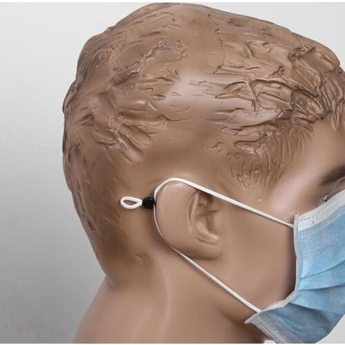 100 Heart-Shaped Ear Band Buckles Regulator Anti Slip Silicone Ear Rope Extension Connectors Adjustable Fasteners for Face Cover