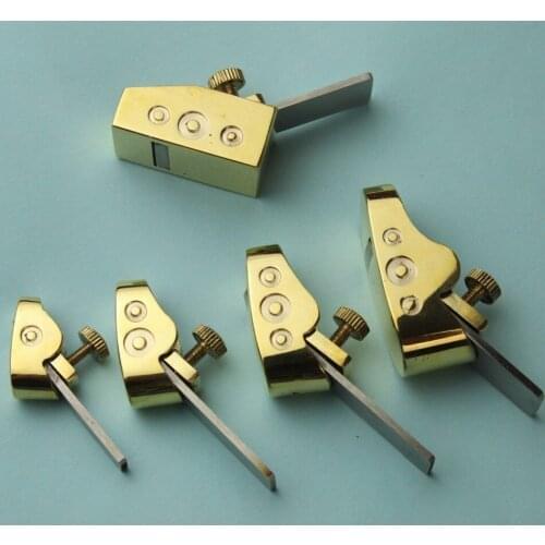 5pcs violin cello maker tools Mini brass planes new style Woodworking plane