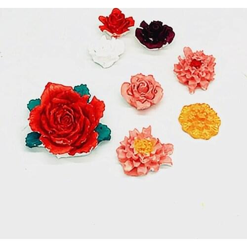 8 Floret chocolate molded sugar cake decorative molds liquid food grade silicone molds P889