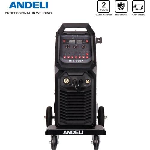 ANDELI Smart Unanimity MIG welder machine Lassers Aluminium Double Pulse System MIG-280P Laser Device Inverter 18 M/Min 280P