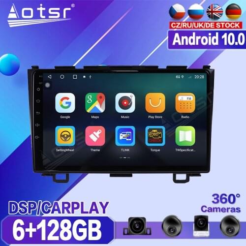 For Honda CRV 2007 2008 2009 2010 2011 Android 10 Radio Car Central Multimedia Player Stereo Autoradio GPS Navi Audio Head Unit