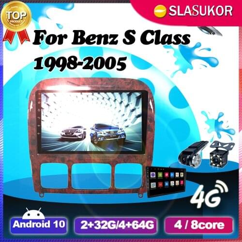 Android Navigation Car Audio Radio For Mercedes Benz S Class S280 S320 S350 S400 S430 S500 S600 S55 W220 AMG GPS 1998-2005 DVD