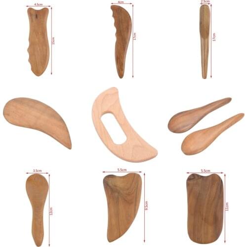 Wooden Gua Sha Tool Scraping Board Massage Tool Slimming Guasha Massage Board Gua Sha Scraper Body Massage Therapy Tool
