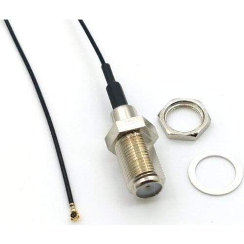 20pcs F connector F Female to uFL/u.FL/IPX/IPEX-1 Female Jack RF113 1.13MM RF Coaxial Pigtail Coax Cable