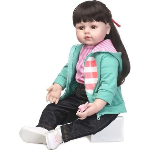 Bebe 20" reborn girl princess silicone dolls for child toys fashion brand NPK dolls real alive new born bonecas