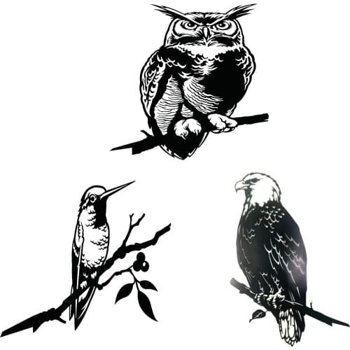 Metal Owl Silhouette Stable Outdoor Garden Decoration Art Exquisite Silhouettes Of Unique Design Premium Material