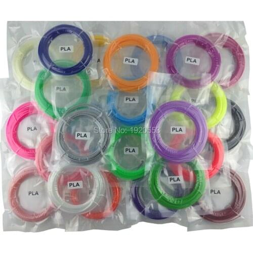10 colors X 10M OR 5M PLA 3D Printer Filaments 3D Printing Pen Threads Wire 1.75 mm Printer Consumables 3D Pen