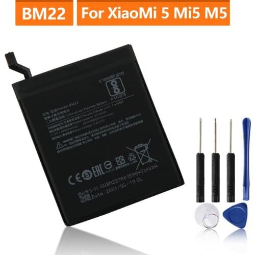Original Replacement Battery For XiaoMi 5 Mi5 M5 Prime BM22 Genuine Phone Battery 3000mAh