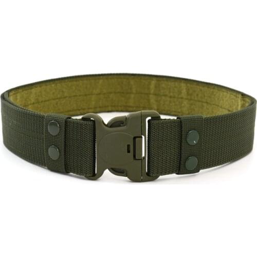 Tactical Black Nylon Belt Outdoor Special Training Belt Military Fan Combat Security Training Belt Special Service Belt
