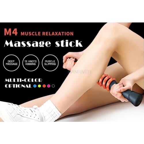 Gym Muscle Massage Roller Yoga Stick Muscle Body Massage Relax Tool Muscle Roller Sticks with Round Ball
