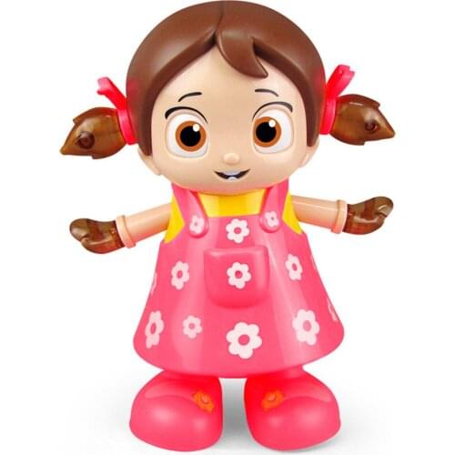 In Stock Electric Luminous Music Dancing Little Girl Toy Musical Doll With Light Childrens Early Educational Intellectual Toy