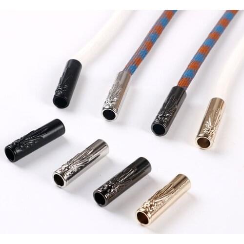 27.5mm Height Embosseded Dragonfly Pattern Stopper Rope Ends Lid Drawstring Toggles Clip Clothes Apparel Shoelace Accessories