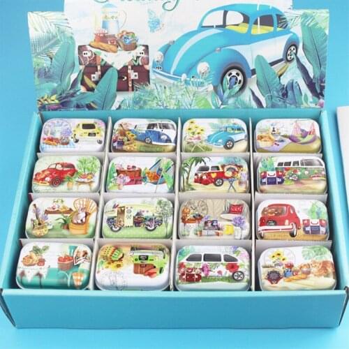 32Pieces/lot Tin Box Mini Sealed Jar Packing Boxes Portable Coin Candy Jewelrys Box Storage Boxes Cans With Collectables Display
