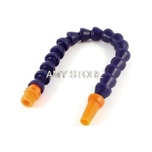 1/4" BSPT Male Threaded Round Nozzle Water Oil Coolant Pipe Hose Navy Blue