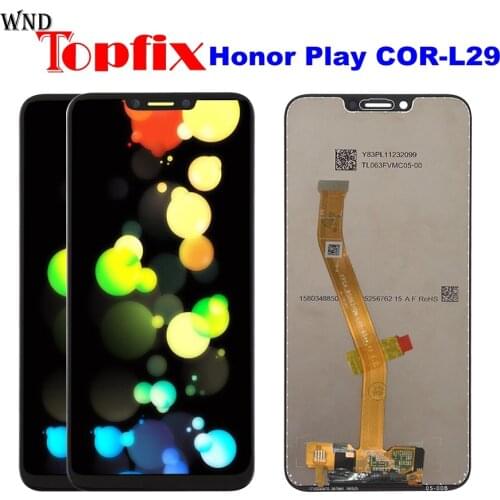 100% Tested For Huawei Honor Play COR-L29 LCD Display Digitizer Touch Screen Assembly For Huawei honor play LCD With Frame