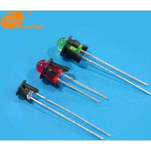 1000PCS 5MM Led Holder Plastic Black LED Connector Long Short Leg Buckle led Bezel Holder Light-emitting Diode