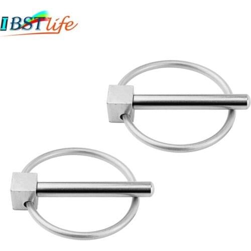 2PCS SS316 boat Kayak Canoe Trailer Tractor Trolley Caravan Lynch pins Linch Pin Clips Retaining Clip marine hardware