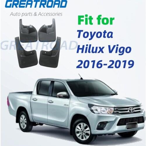 4Pcs Mud Flaps Splash Guards For Toyota Hilux Vigo 2016-2019 Front and Rear Mudguards Fender Accessories