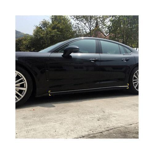 ABS Chrome Side Door Body Molding Cover Trim 4pcs for Porsche Panamera 2017-2018