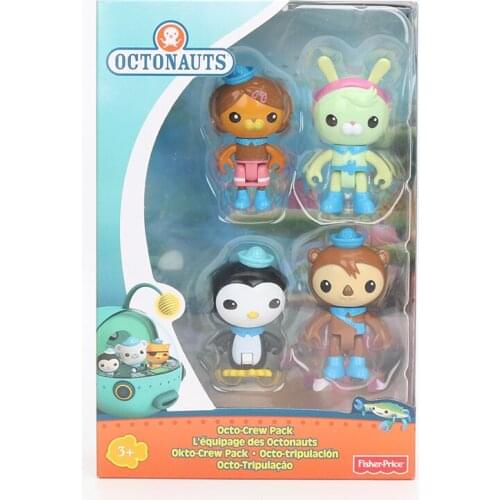 4pcs/set Octonauts Captain figure toy Octonauts Crew Pack Peso Shellington Tweak Dashi PVC Action Figure Model Dolls Toy 7cm