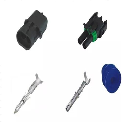 500SETS DJ3021Y-2.5-11/21 2.5mm 2Pin AMP Car Electrical Wire Connectors for Audi VW,BMW,Honda,Toyota,NISSAN AND other models