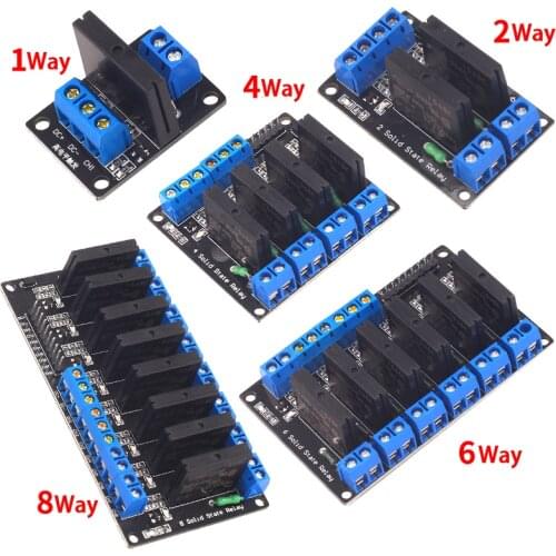 5V Relay 1 2 4 8 Channel OMRON SSR High Low Level Solid State Relay Module 250V 2A For Arduino