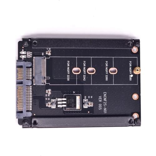 B+M key M.2 SSD to 2.5" SATA 6Gb/s adapter Socket 2 M2 SSD convert to 22Pin SATA 3.0 card Supports 2280 2260 2242 2230