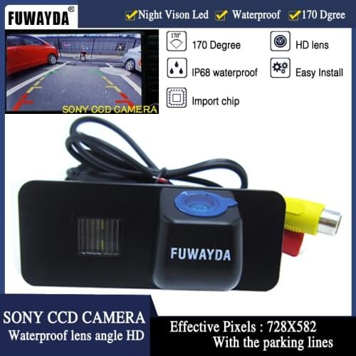 FUWAYDA Car Rear View camera 170Degree Wide Viewing Angle SONY CCD car Camera FOR VW GOLF 4 5 6 MK4 MK5 EOS LUPO BEETLE Superb
